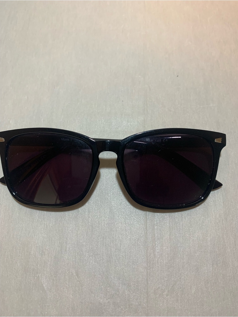 Men's Black Square Sunglasses - Polarized UV Protection